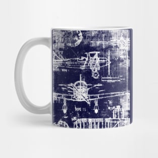 Airplane Print 2 Mug